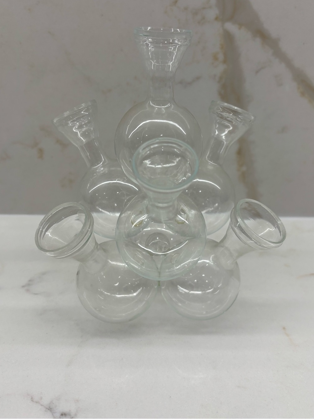 Vintage Cluster Double Stacked 7 Tube Bud Vase Plant Propagation Station